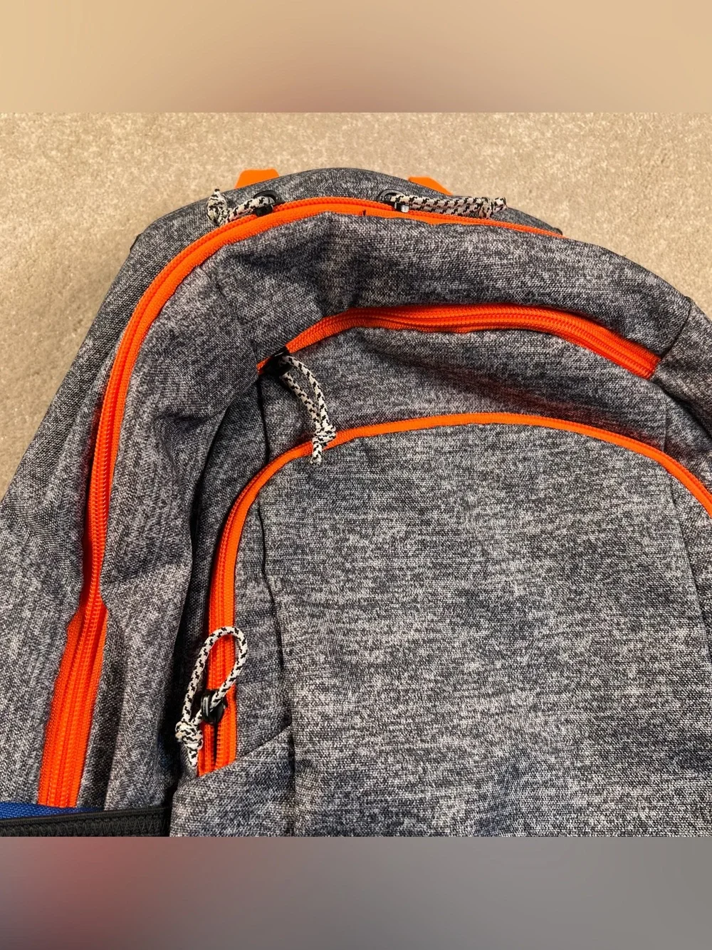 Adidas Backpack Heathered Black Blue